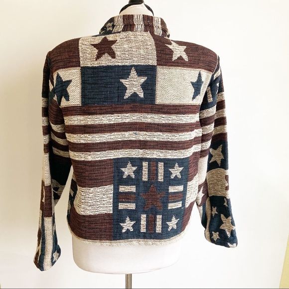 Shaver Lake Woven Star and Stripe Print Jacket - Picture 6 of 8